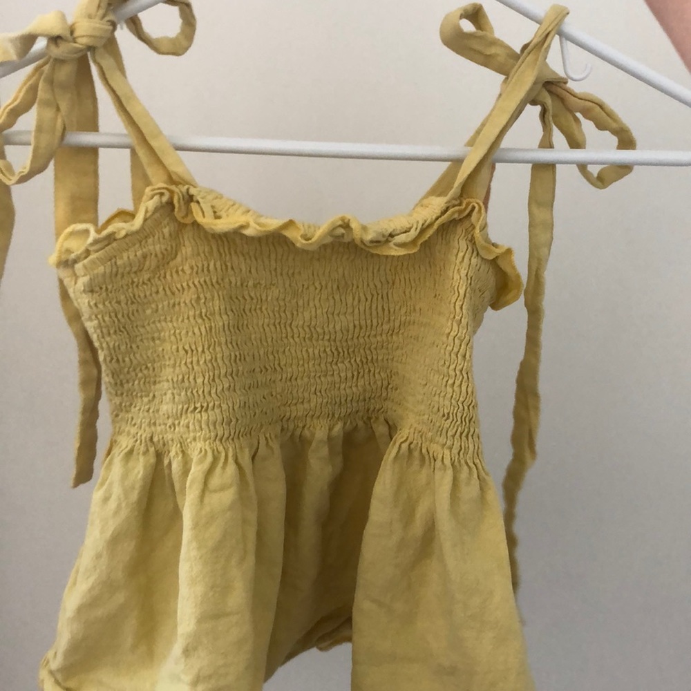 Yellow shein tank top